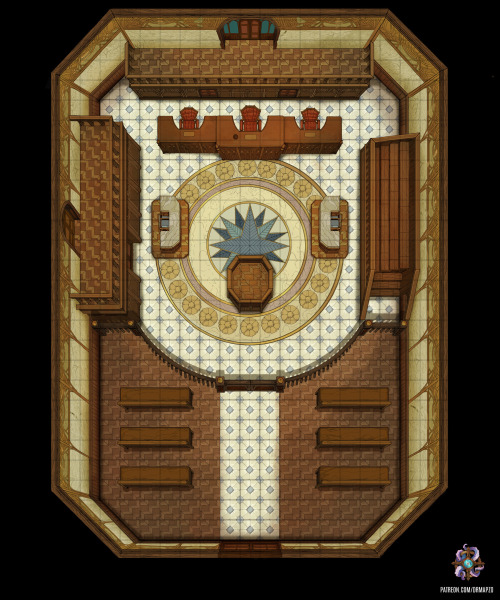 Hello, everyone!This week I&rsquo;ve made a courtroom battle map for all your law adventures! Be