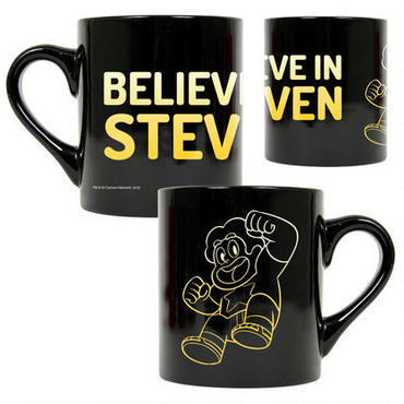 kasukasukasumisty:   Steven Universe Mugs:  Believe in Steven Black Mug   The Crystal