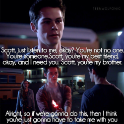 teenwolf-shewolf:  Scott&amp;Stiles moment ★♥ 