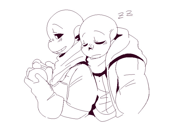 sans and bendy (undertale and 3 more) drawn by owopejuang