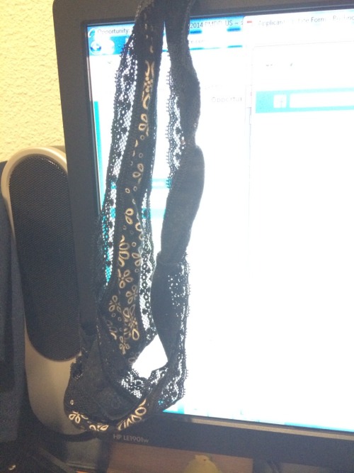 asexylilmami:  A Sexy Lil MamiReblog my pics/gifs and get a follow backAt work - decided I didn’t want to wear these anymore…anyone care to come pick them up?