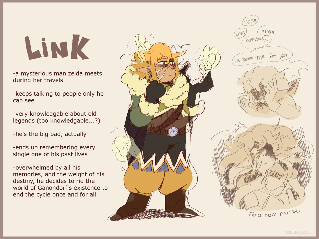 insertdisc5: internet’s down! better make a zelda AU