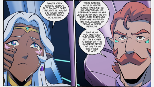 daxterdd:Allura and Coran discuss King Alfor in the new Voltron comic