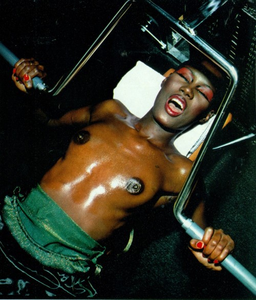 Porn photo lelaid:Grace Jones by Francis Ing for Playboy