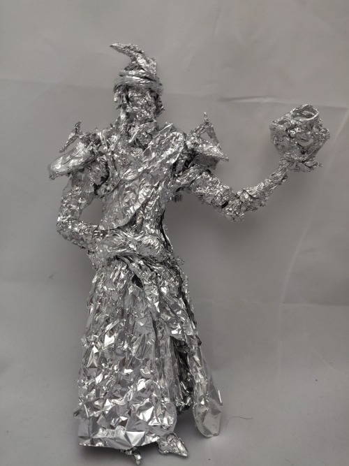 thefoilguy:Lord Sotha Sil from The Elder Scrolls - Aluminum Foil Sculpture