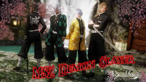 MSZ Demon Slayer [LE/SE] release・Kimetsu Outfit, accessories, weapons[DOWNLOAD]https://msz-misuzu.ji