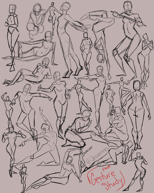 Gesture studies from yesterday and today!