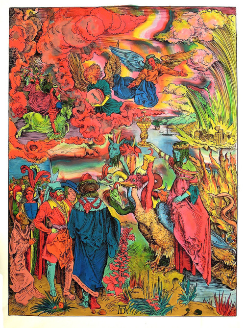 strange psychedelic art by Frédéric Clavére