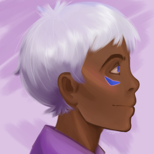 uhhhh quick little altean lance paint uwu i know im kind of a lurker in the voltron fandom but 