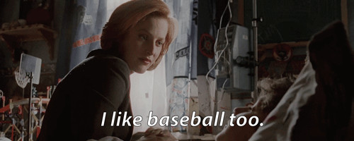 gillianandersonsface:MSR + baseball