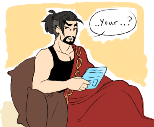 I absolutely LOVE this idea!! Hanzo catches on pretty quick though I imagine. I want them to share e