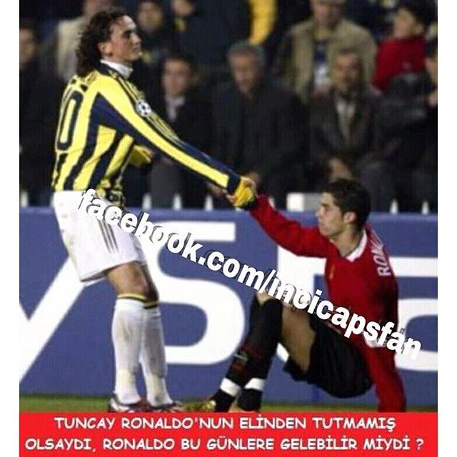 Tuncay Ronaldo'nun elinden...