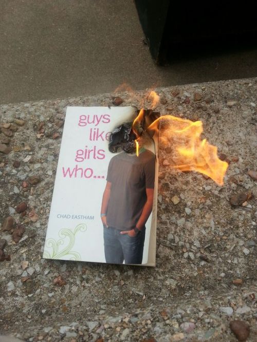 Don’t burn books!And don’t judge them by their cover smh…