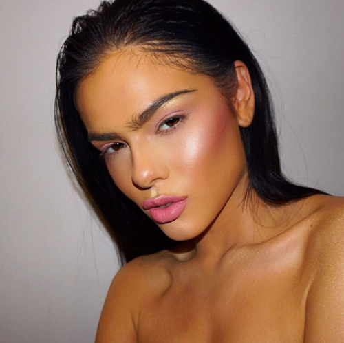 peachlipstain:first summer mood board. (pinks, oranges, flowers, glowy skin, bold blush.) Oh my gods