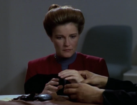 starfleet-vs-maquis:
“ breezybree:
“ *Shipping heart soars*
Happy Janeway x Chakotay Monday!
”
The moment he touched her hand she felt it. Before this, she just saw Chakotay as a friend but now she was aware of everything in the room. Her breathing,...
