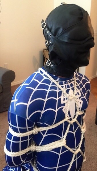 mustluvbondage:  This SpiderMan didn’t know what he was in for 