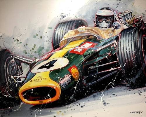 Jim Clark (Lotus Ford 49) saison 1967.. - source Carros e Pilotos.