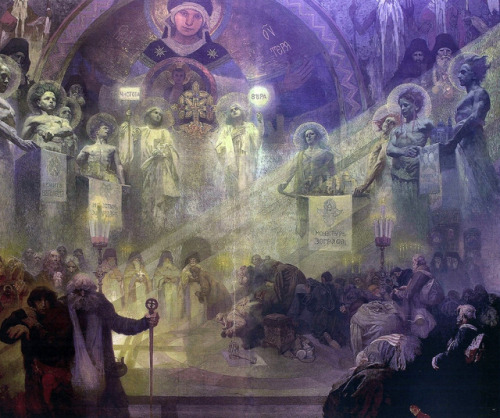 spirit-of-art:Alphonse Mucha, The Holy Mount Athos, 1926