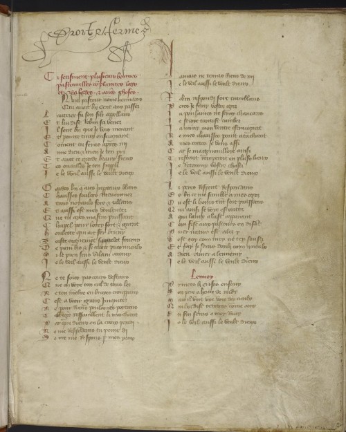 Ms. Codex 902 -[Chansonnier]It’s time for poetry! This manuscript is a collection of 310 poems by Gu