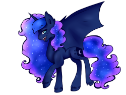 darkponyspirit:  BatLuna by Saoiirse