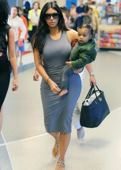 kimkanyekimye:  Kim and North at the JFK