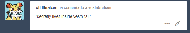 vestabraixen: @wildlbraixen OH NOOOOO!!!!! Just a silly thingie x3  x3 