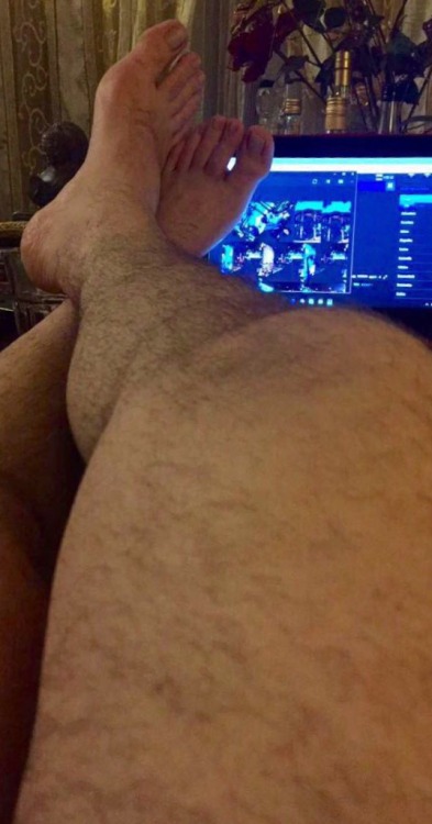 My man has the best feet to massage, kiss, smell and lick.