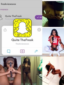 quitethefreak:  Add my XXX snap 😈 See