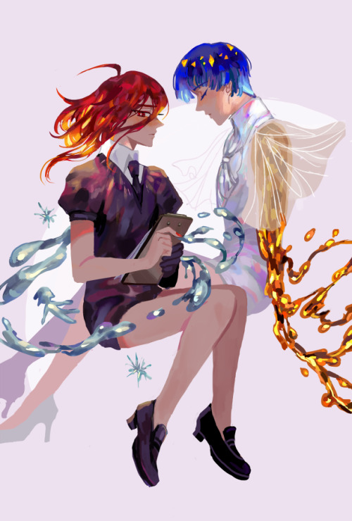 ciil:another houseki piece for phosphor zine with shinsha and phos!!! TT TT