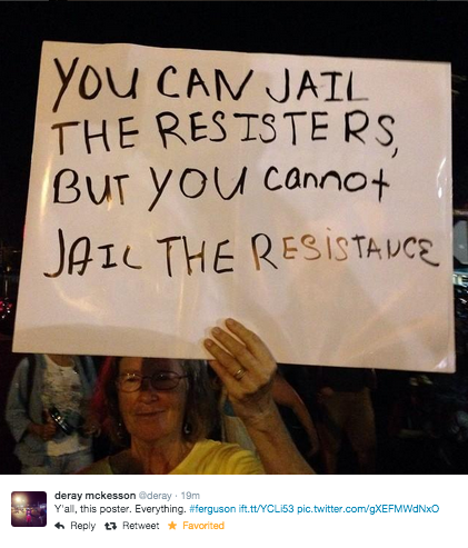 socialjusticekoolaid:   Last Night in Ferguson (9.28-9.29): Last night’s protest was one of the in Ferguson this month, proving once again that the residents of Ferguson/STL County are some of the most resilient and inspiring in all the land. The