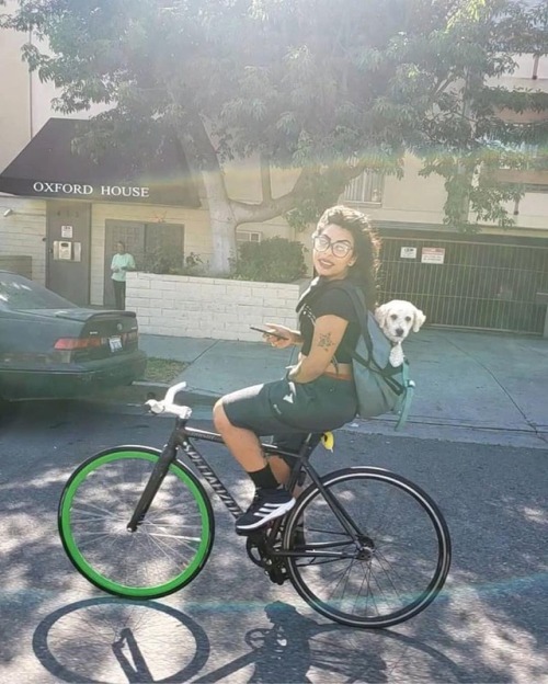 fixiegirls: Repost from @savagecin #tb to yesterday WITH MY RIDE OR DIE BITCH #cherrybomb #thatsmyda