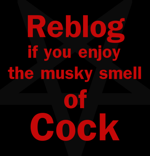 Nothing more wonderful for the nose than male musk!