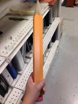 ghettopenis:  angry-slowpoke:  tattooed-disappointment:  angry-slowpoke:  Guess what I got at the thrift store  is it a number 2? use that shit on every scantronevery time someones like &ldquo;please take out your number 2 pencil&rdquo;take it out and