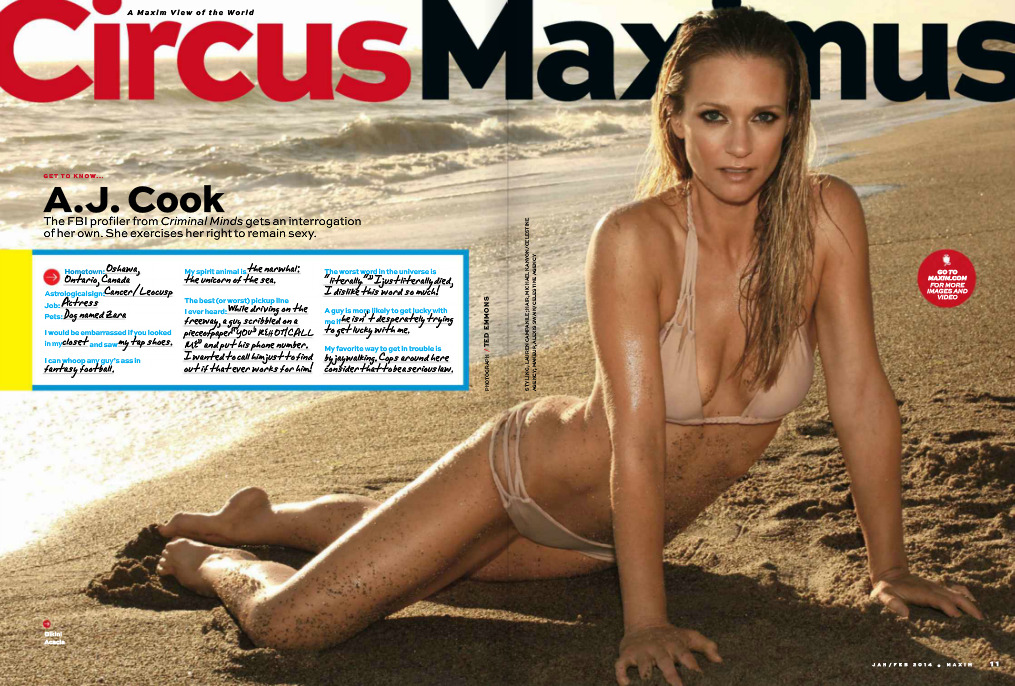 ajcook1fan:  A.J. Cook in Maxim Magazine Jan/Feb ‘14 issue!! 