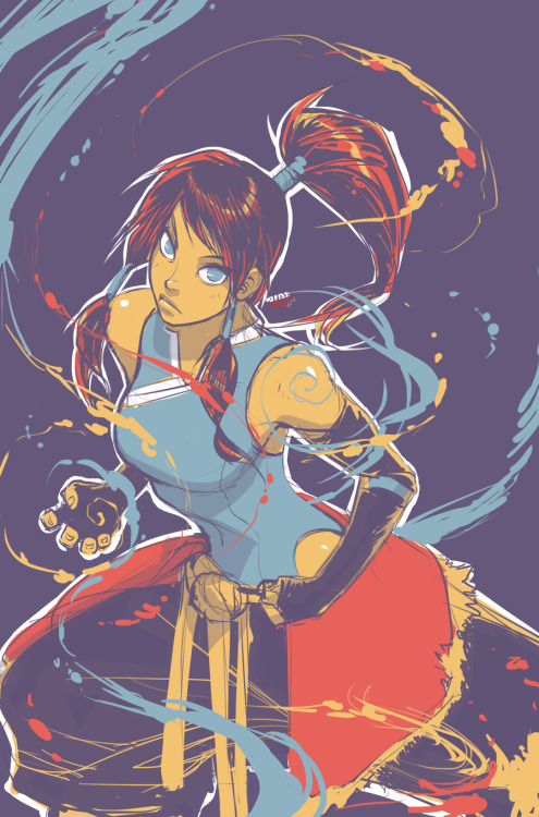 vashito:  Korra~~`   this is cool makes you use colors you never would pickballisticartistic  <3 u <3