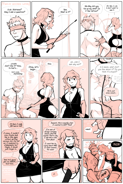 slipshine:  Enjoy this 5-page preview of yet another debuting series, Neapolitan by Tamyra! In this new bi-monthly comic, the starring couple will try new things in the bedroom, starting with a little bondage… If you want to read the rest and keep up