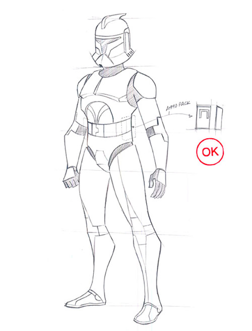 clonewarsarchives: Clone trooper armor design and mechanics for The Clone Wars TV series