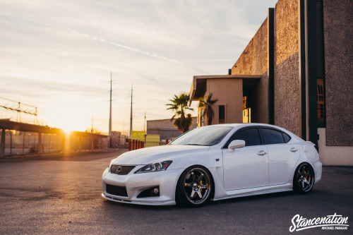 Lexus IS F GSE20Sin City Coastin’ // Lance Calitri’s Lexus IS-F | StanceNation™ //