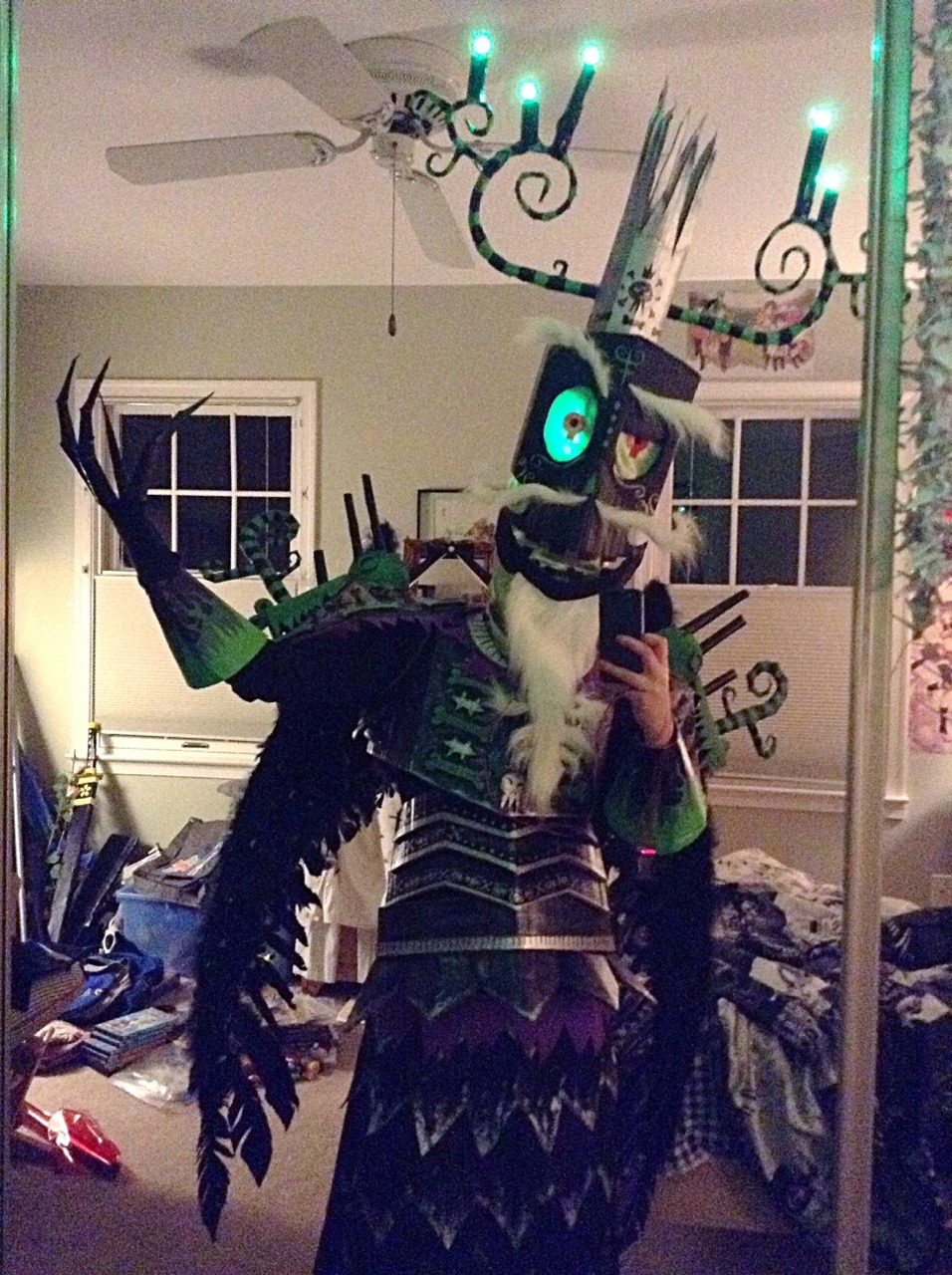 demonicdivagation:  well it’s about time i tried on the Xibalba cosplay.  i still