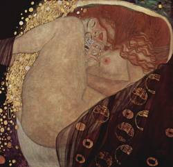 ocelott:  Klimt, Gustav. Danaë. 1907.Danaë has recently become one of my favorite paintings. I am absolutely in love and I needed to share it.Danaë’s father, Acrisius, the king of Argos, has locked Danaë in a tower to prevent her from bearing children-