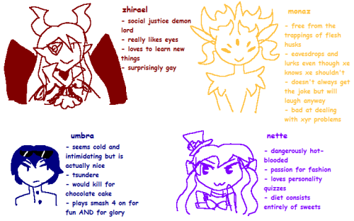 letsmemeitup:tag yourself as these hastily-drawn mspaint doodles of my ocs 