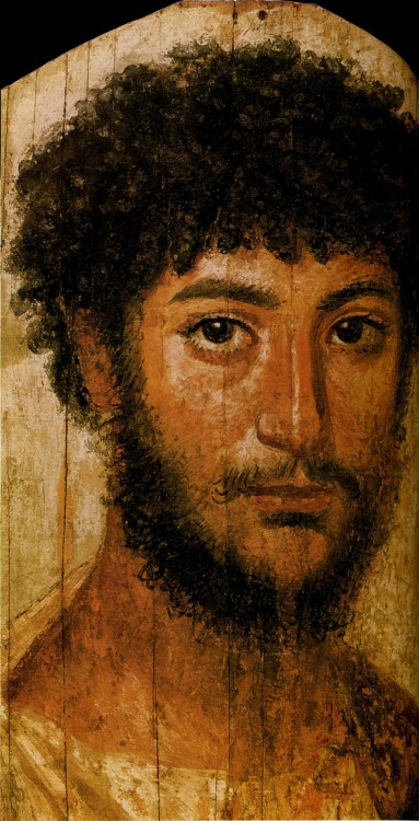 bluehued:&ldquo;They are the earliest painted portraits that have survived; they were painted whilst