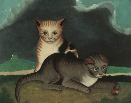 Unknown artist, British School - Feline friends - c. 1870 - via Compton Verney