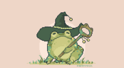 paperfinch:  paperfinch:   frog mage doing