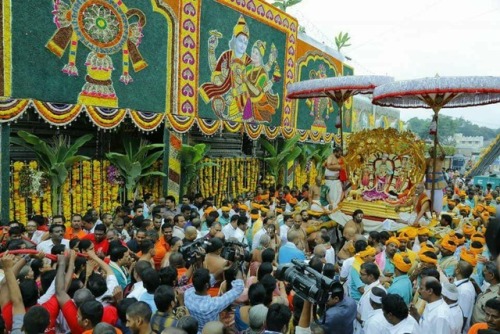 Procession at Tirumala Venkateswara temple