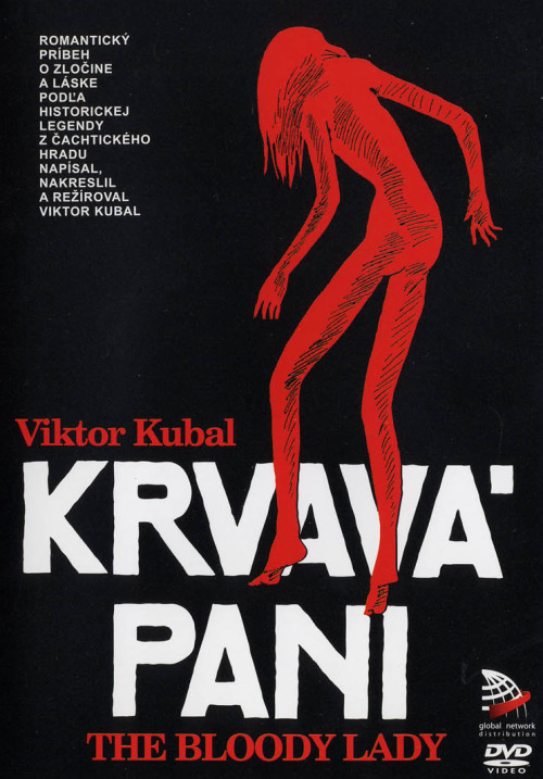 DVD Cover for Krvavá pani / The Bloody Lady, a 1980 Slovokian animated feature written, directed, an