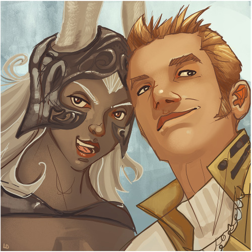 everkings:Fran and Balthier, Final Fantasy XII  for virusq 