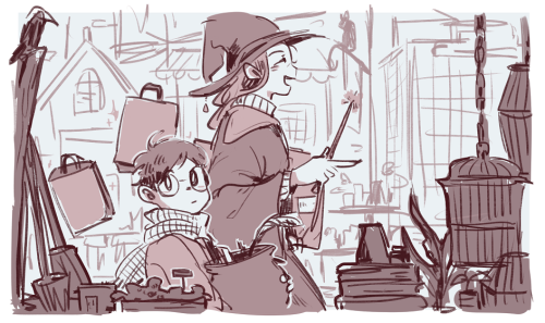 46gohan:More YOI hp au drawings!!(Part 1)Yurio and Chris are coming next! Probably. 
