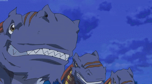 Dinosaur King DIGIMON AU Rex And His Darkdramon