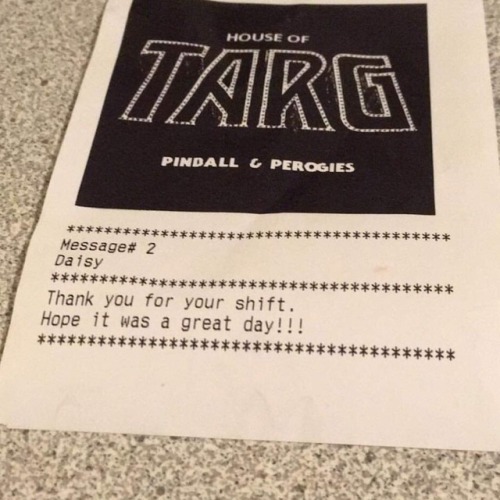 Our TARG chit printer has become self aware and developed a sense of humour&hellip; #ottawa #pinball